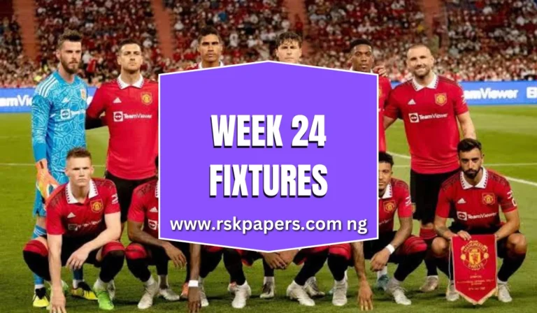 Week 24 pool fixtures 2024