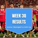 Week 30 Pool Results 2025