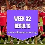 Week 32 Pool Results 2025