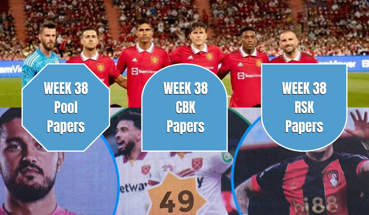 complete Week 38 pool papers 2025