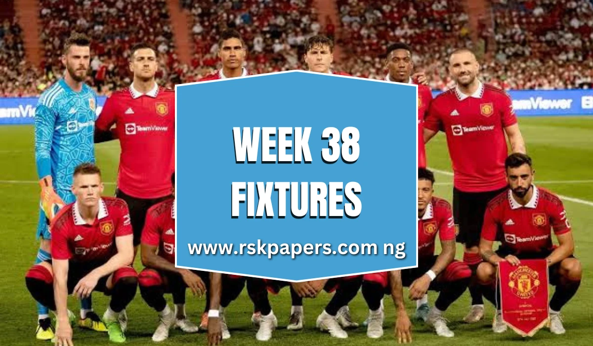 Week 38 Pool Fixtures 2025