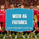 Week 46 Pool Fixtures 2025